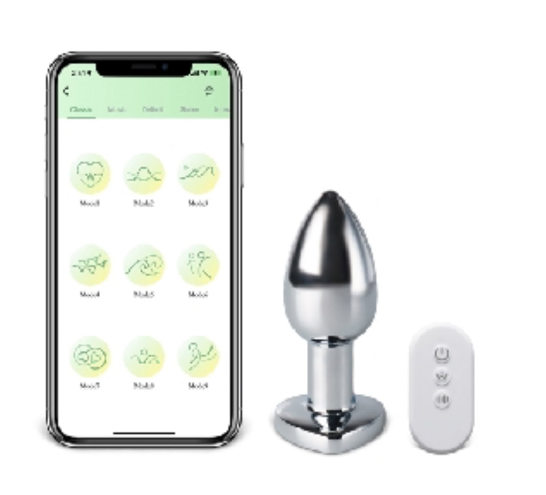Light Up and Vibrating Butt Plug App Approved Night Kapz Light Up and Vibrating Butt Plug App Approved Night Kapz